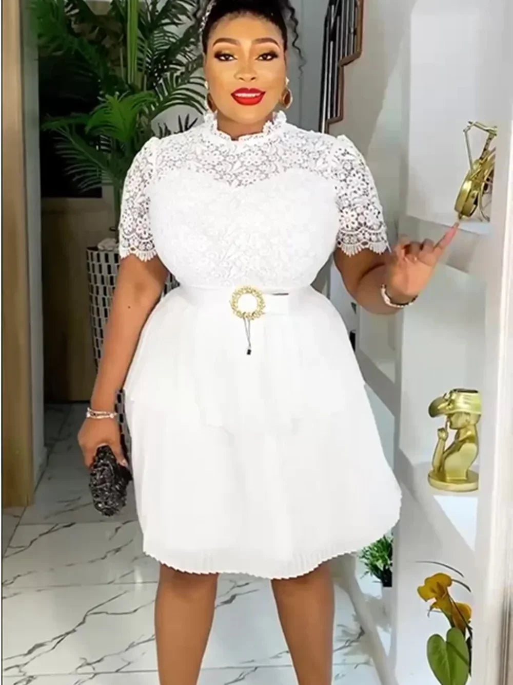 Maxy Fashion Plus Size Party Dresses for Women Dashiki Ankara Lace Evening Gowns Elegant Turkey Muslim Maxy Dress New