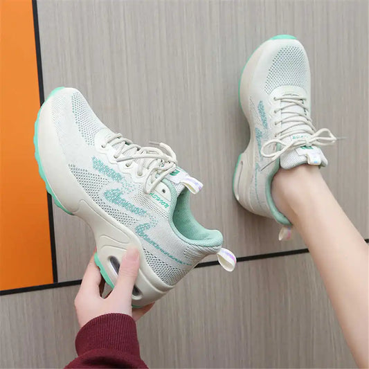 Maxy laces up knitting middle-aged women shoes Running sneakers 48 size husband boot due to women sport classical special YDX2