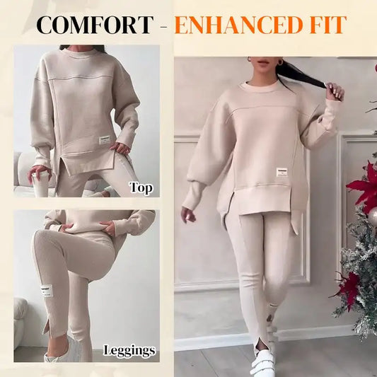 Zay Women's 2 Piece Sweater Leggings Set Pullover Sweatshirt Jogger Sweatpants Tracksuit Casual Outfits