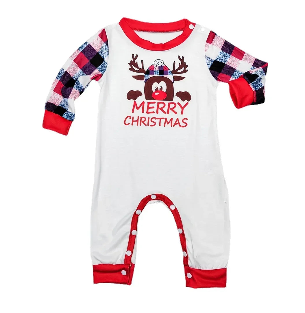 Father Mother Kids Max Clothes Pajamas Fashion Family Christmas Xmas Matching Pajamas Set Mom Daughter Son Sleepwear Look Outfits