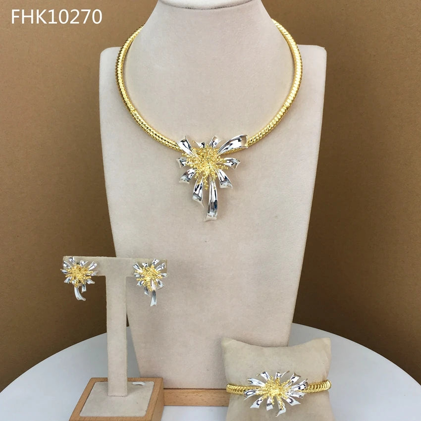 Maxy Flower Design Luxury Fashion Jewelry Set for Women Jewelry Set