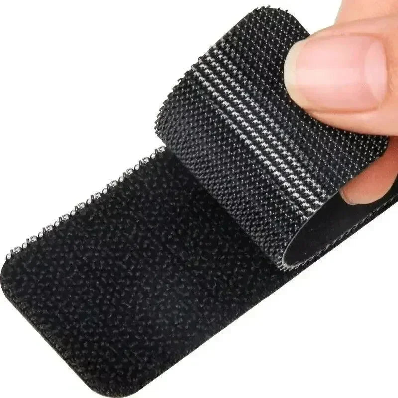 Maxy Black Adhesive Tape Household Use Touches Fastener Pad Fixed Patch Double Sided Mat Grip Strap Self-adhesive DIY Apparel
