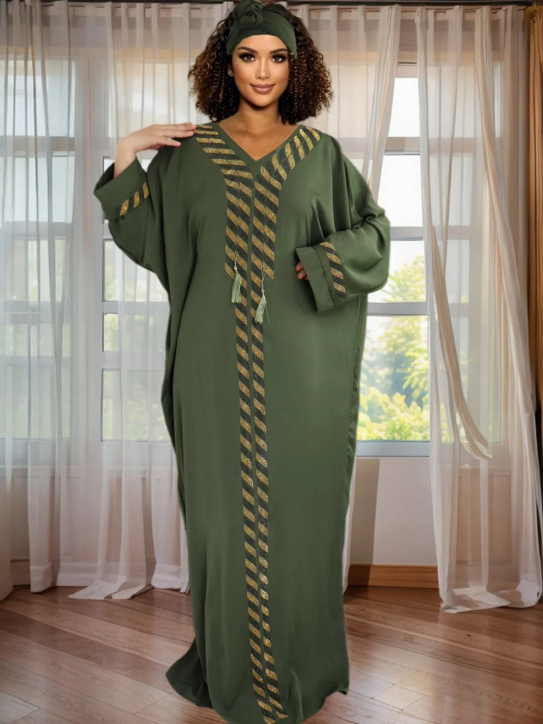 Maxy Women's Dashiki Rhinestone Dress African Kaftan - Elegant Evening Party Dress Ankara Shinny Long Gown