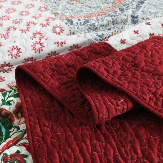 Maxy 3pcs cotton Bedspread on the bed Stitch Patchwork blankets Christmas home decoration bed cover double bedspreads and coverlets