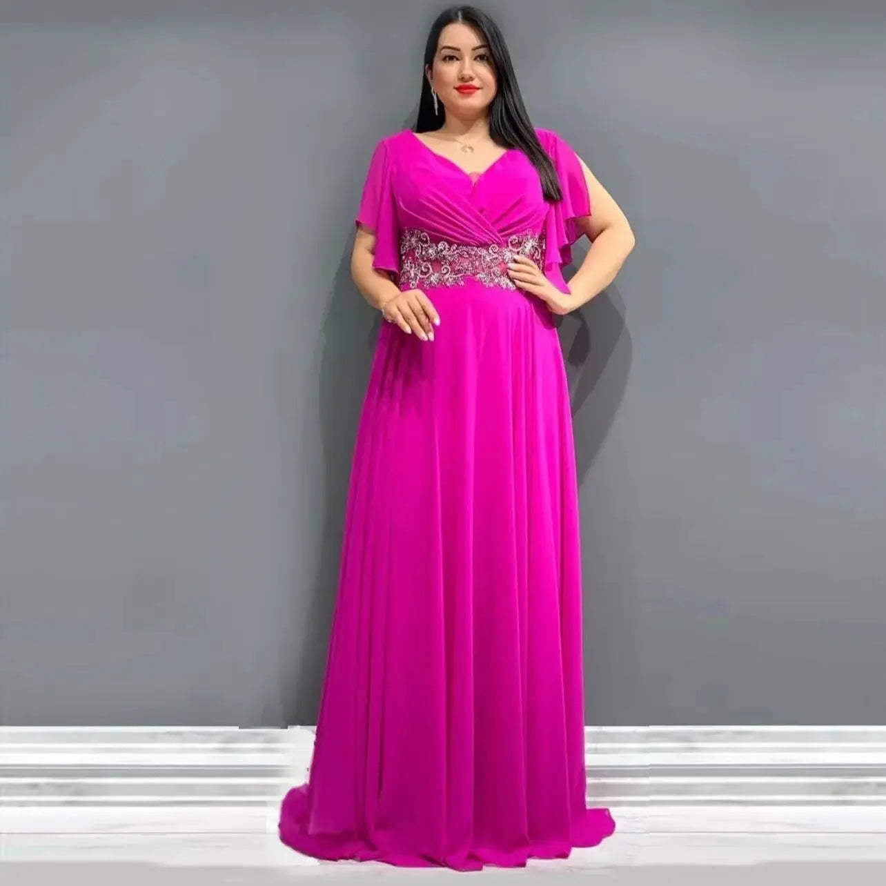 Maxy Plus Size African Party Dresses for Women New Fashion Dashiki Ankara Wedding Gowns Elegant Turkey Muslim Maxy Long Dress