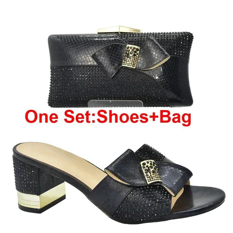 Momsey Latest Wedding Shoes for Women Bride Shoe and Bag Set for Party in Women Plus Size Women Shoes 43 Wedding Shoes Bride