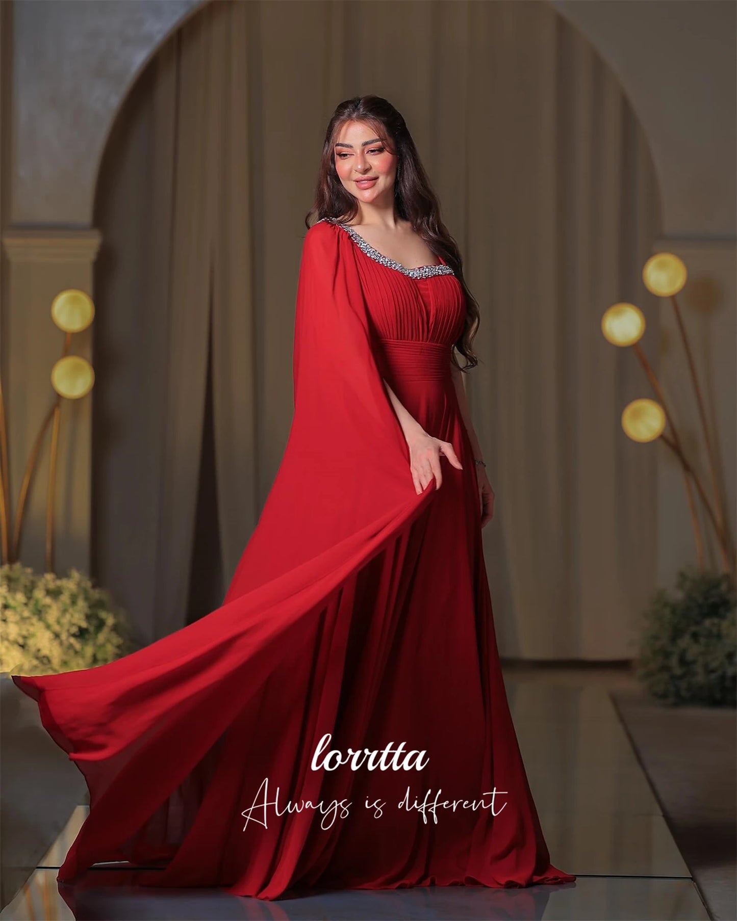 Lorrtta Customized Women Evening Dress for Wedding Guest Elegant Party Dresses Special Occasion Dress Ball Gowns فساتين سهرة