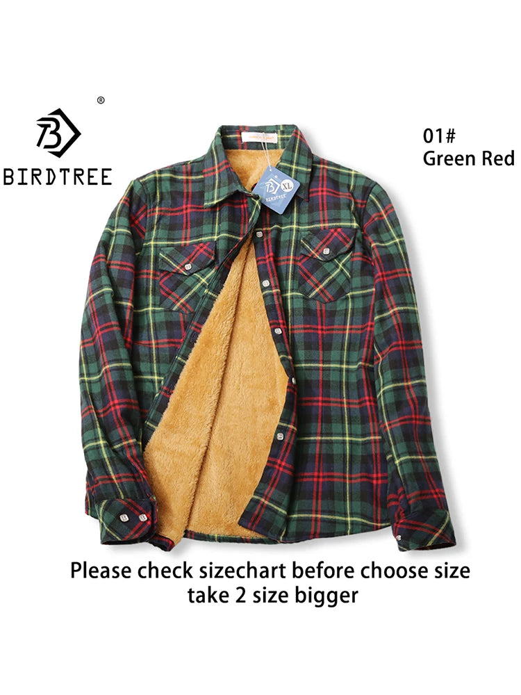 Maxy Women Plus Velvet Thicken Plaid Shirts Winter Warm Coat Jacket Brand Woman Clothes Fleece Tops Female Casual Outerwe T26701J
