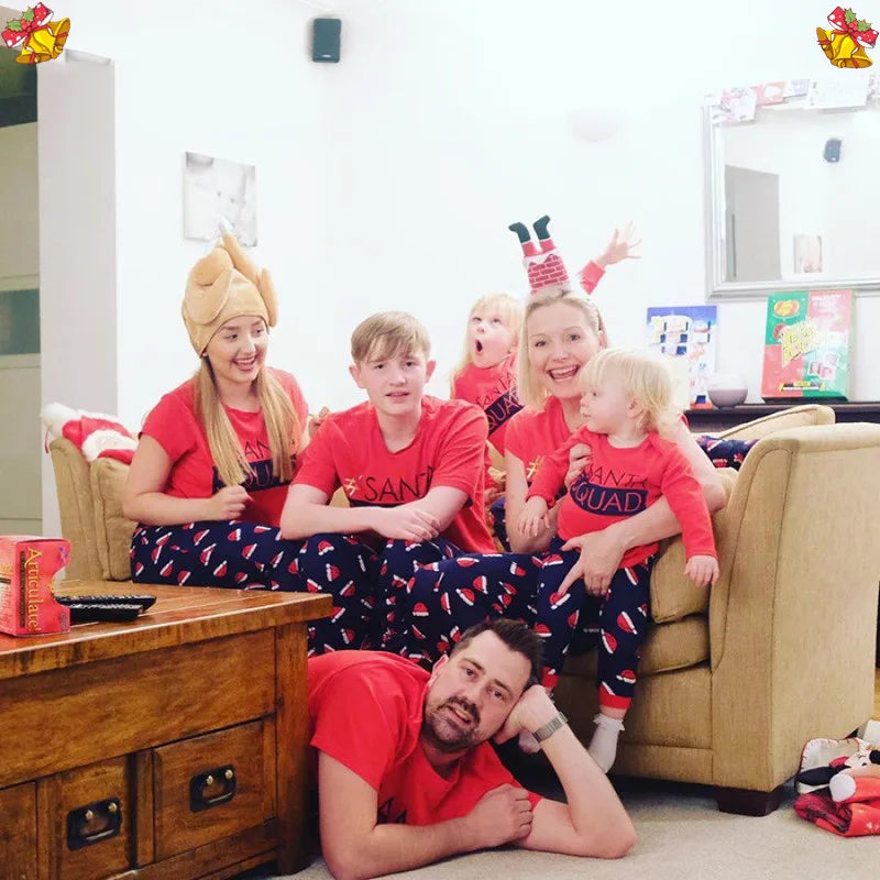 Maxy Family Christmas Pajamas Set Warm Adult Kids Girls Boy Mommy Sleepwear Mother Daughter Clothes Dropship Matching Family Outfits