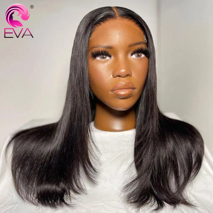 Maxy Hair 5x5 HD Lace Closure Wig Straight Glueless Human Hair Wigs Pre-Plucked 13x6 HD Lace Frontal Wig Bleached Knots HD Lace