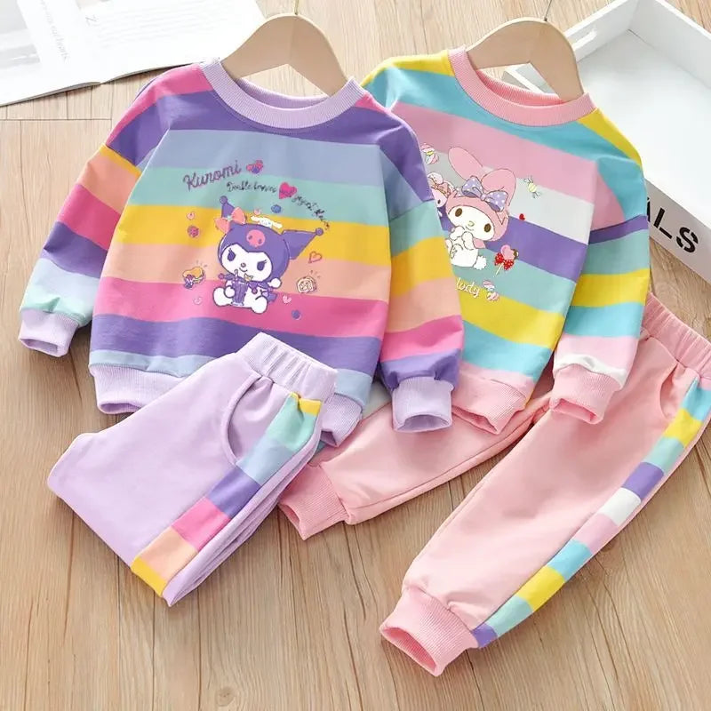 Maxy 2Pieces Child Sportswear Boy Girl Kopp Sweatshirt Tops Pantsuit Pullover Autumn Winter Casual Clothes