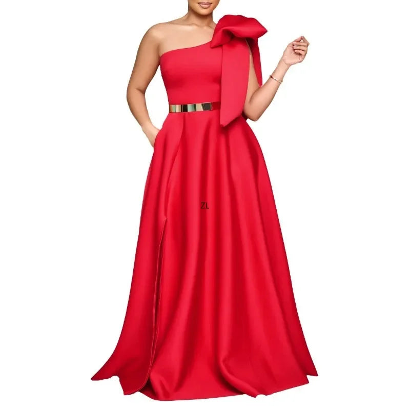Amay Party Evening Dresses for Women Spring Elegant African Sleeveless Polyester Long Maxy Dress Dashiki African Clothes