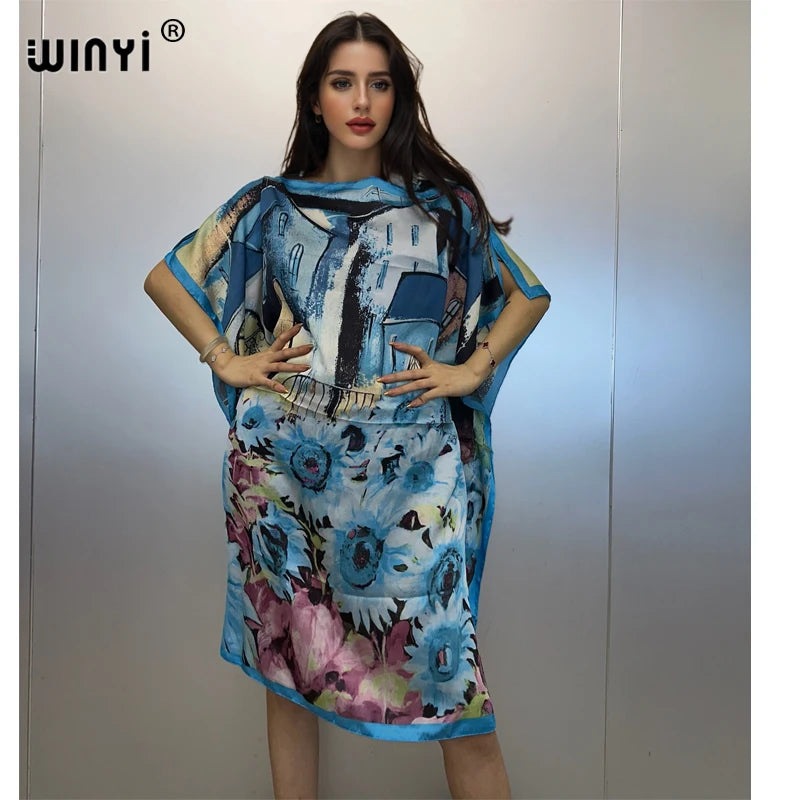 Maxy summer kaftan dress beach wear Femme Robe Muslim woman dresses beach cover ups evening dress abaya dubai luxury
