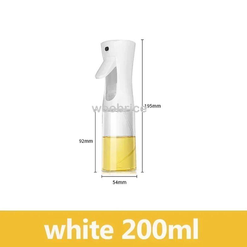 200/300/500m LOil Spray Plastic Household Kitchen Oil Spray Bottle or Oil Brush Nebulizing Mist Filling Cooking Dual Use BBQ