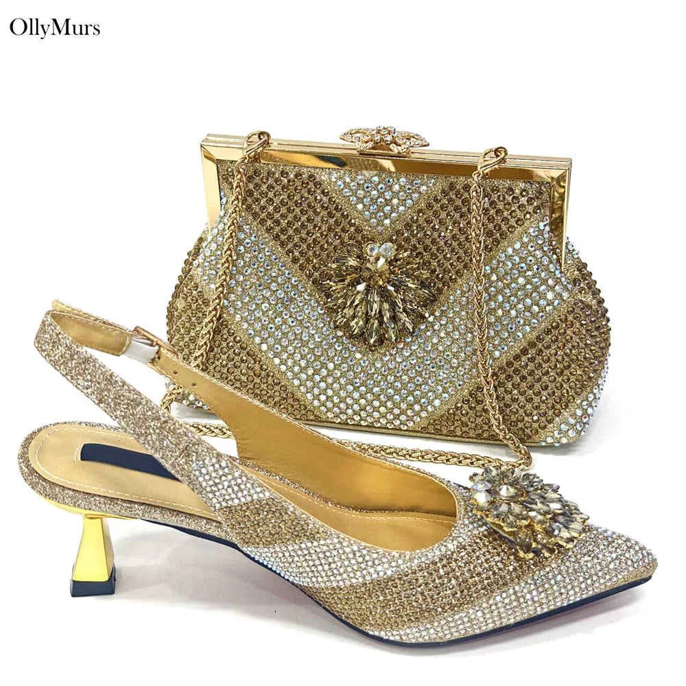 Maxy Fashion Shoes With Matching Bags For Wedding Women Shoes And Bag To Match For Parties Nigerian Shoes And Bag Set