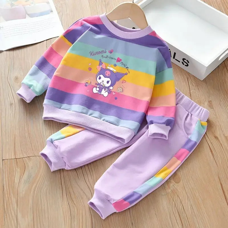 Maxy 2Pieces Child Sportswear Boy Girl Kopp Sweatshirt Tops Pantsuit Pullover Autumn Winter Casual Clothes