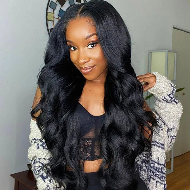 Maxy Hair Pre Bleached Knots Body Wave Wig Wear And Go Glueless Human Hair Wig 6X4 HD Lace Front Wig Pre Cut PrePlucked