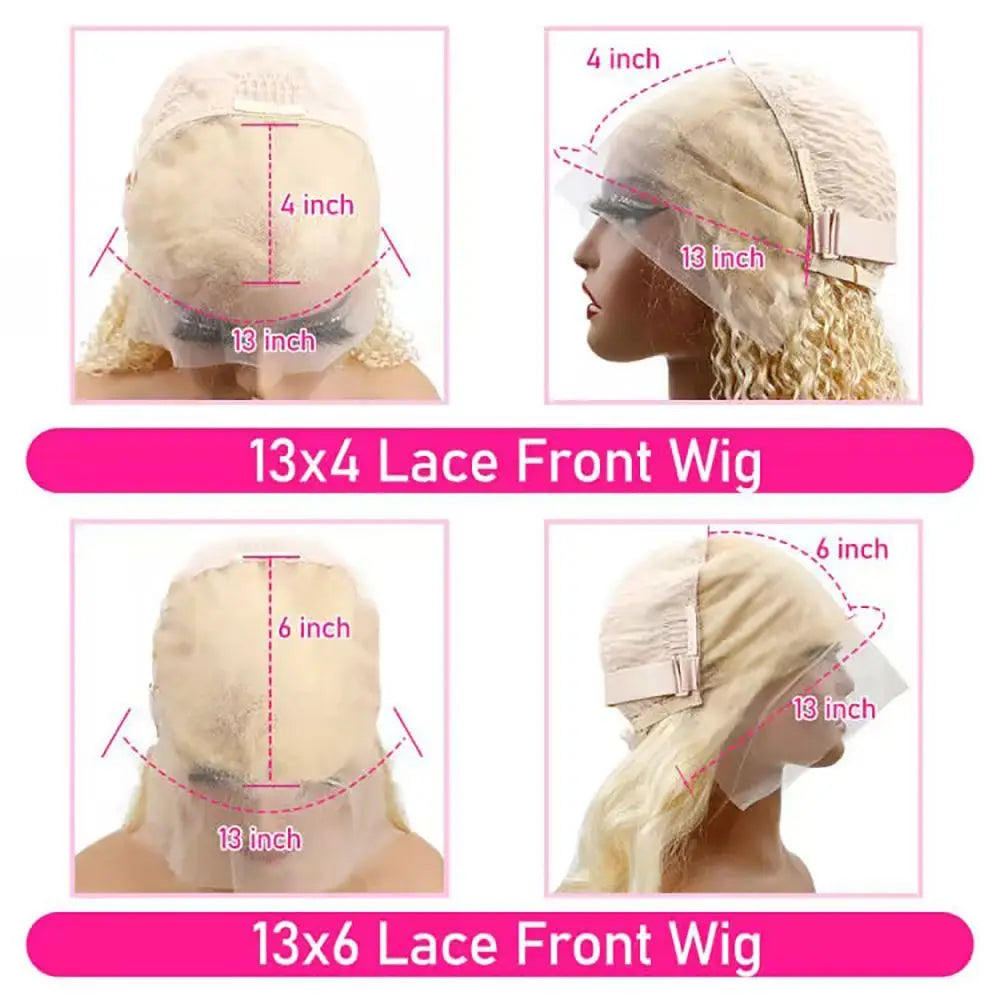 Maxy High Density Honey Blonde 613 Colored Bone Straight Human Hair 13x4 Max Lace Frontal Wig 13x6 HD Lace Front Wigs For Women