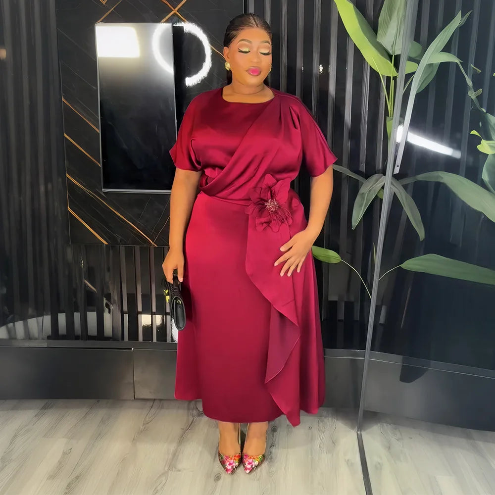 Amay Dresses for Women Plus Size Clothes Dashiki Ankara Turkey Outfits Gown Elegant Muslim Wedding Party Long Dress