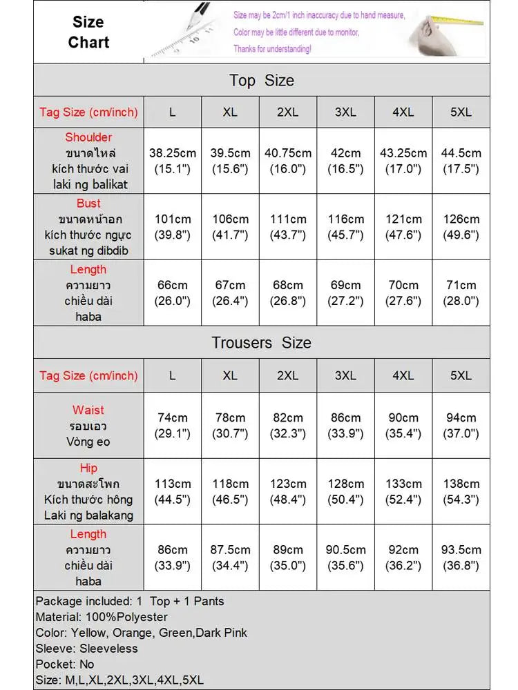 Maxy Plus Size 5XL VONDA Summer Pant Sets Women 2pcs Suits Printed Sleeveless Tops and Elastic Waist Wide Leg Pants Sets Oversized