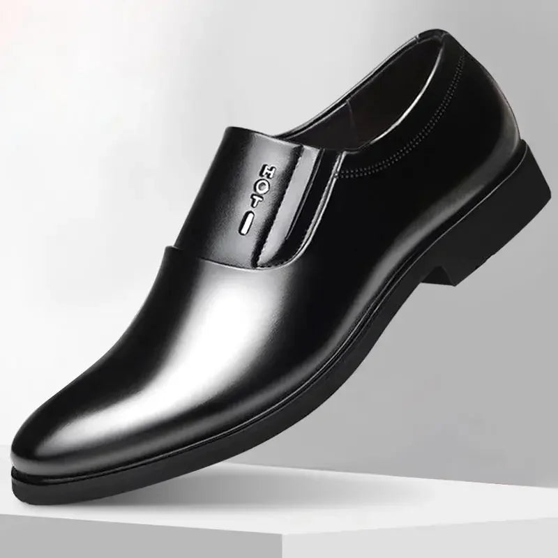 Visco Social Shoe for Men Pointed Toe Dress Shoes Man Official Black Casual Business 39 Style New Italian Footwear Gentleman Suit