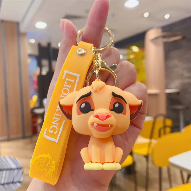 Maxy Anime Disney Figure Villain Maleficent The Evil Queen Cruella Silicone Keychain Bag Key Ring Pendant Children Toy Birthday Gifts