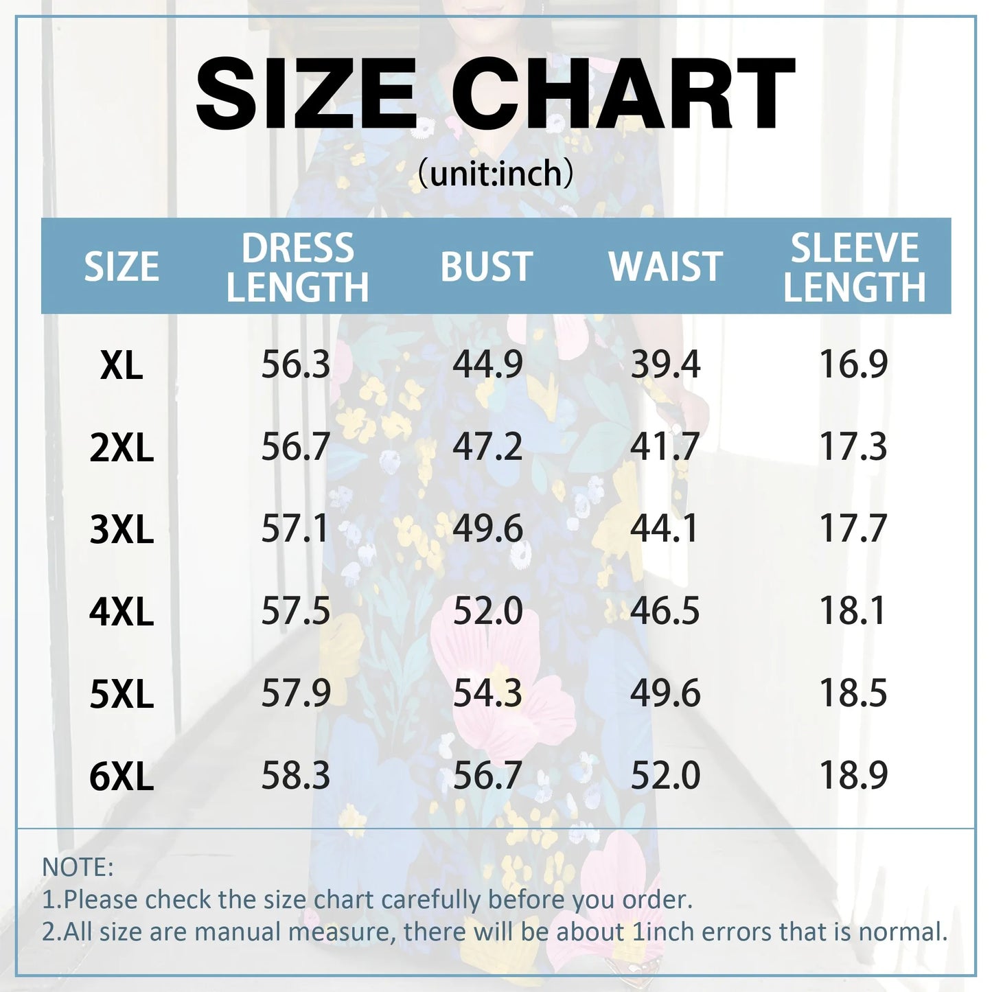 Maxy Plus Size Women's 3/4 Sleeve V-Neck Floral Print Wrap Maxy Dress Elegant Bohemian Casual Dress