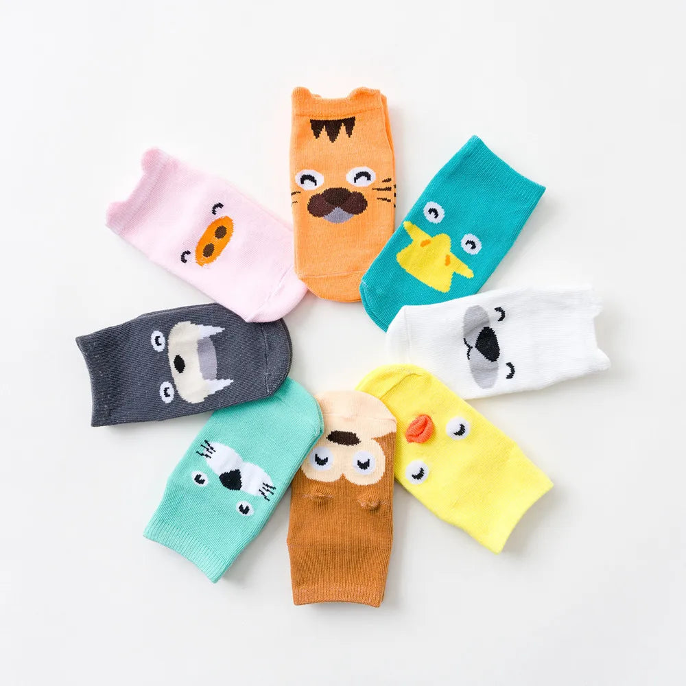 Maxy Baby Socks Newborn Cartoon Animal Baby Thick Warm Socks Non-Slip 0 3 Months 6 Months Baby Girls Boys Floor Kids Socks