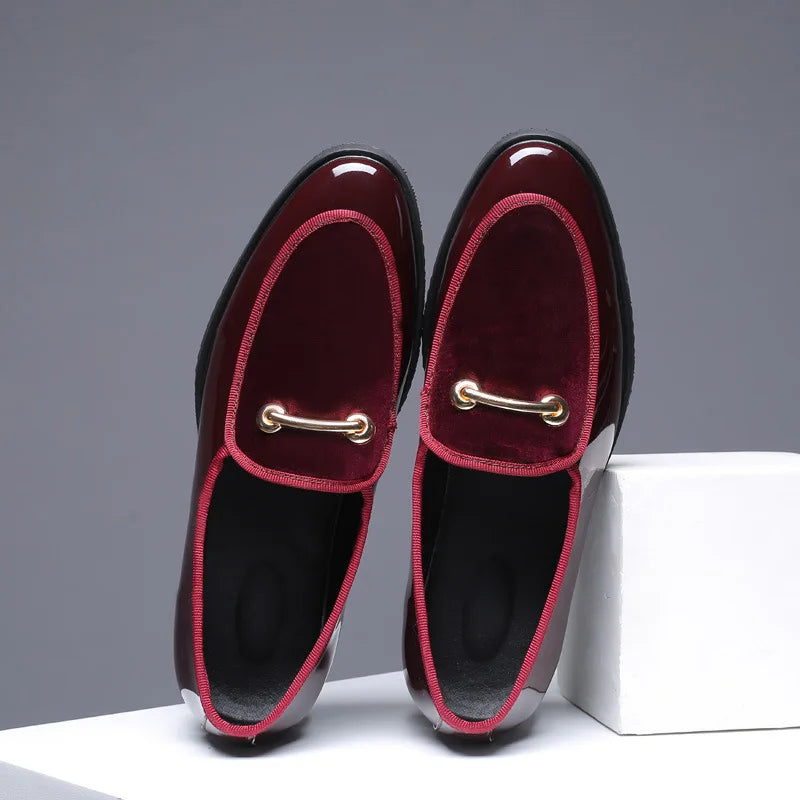 Amay Party Shoes For Men Coiffeur Dress Shoes Men Formal Designer Wedding Shoes Men Elegant Italian Brand Sepatu Slip On Pria Ayakkab