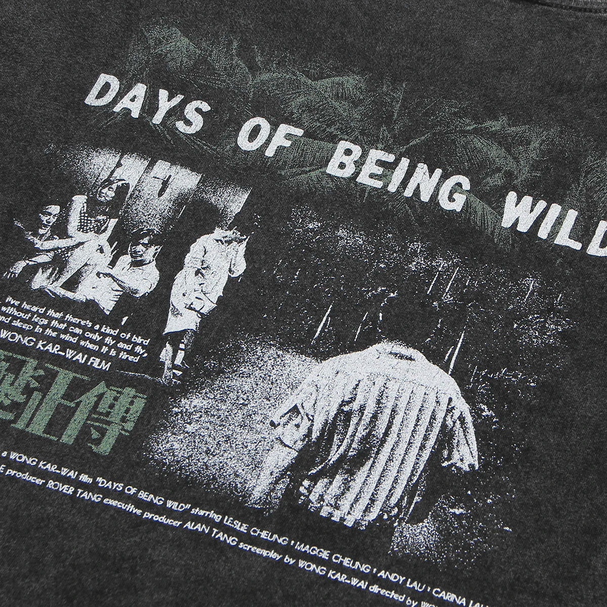 Visco Days of Being Wild T-Shirt Kar Wai Wong HK Movie Chungking Express Loose Drop Shoulder Retro Cotton Tee Shirt