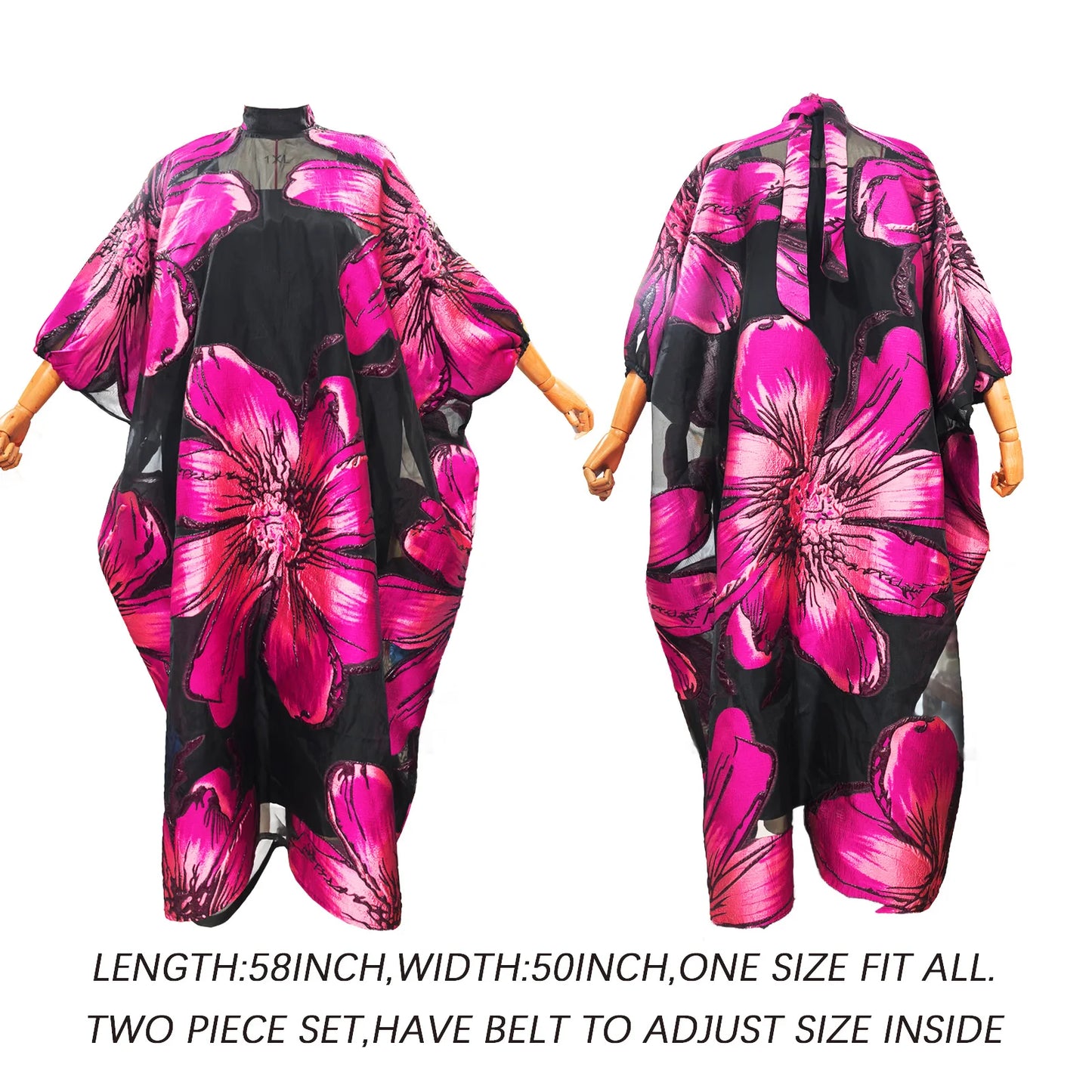 Amay Attire For Women Abaya Embroidery Plus Size Elegant Party Church Dress