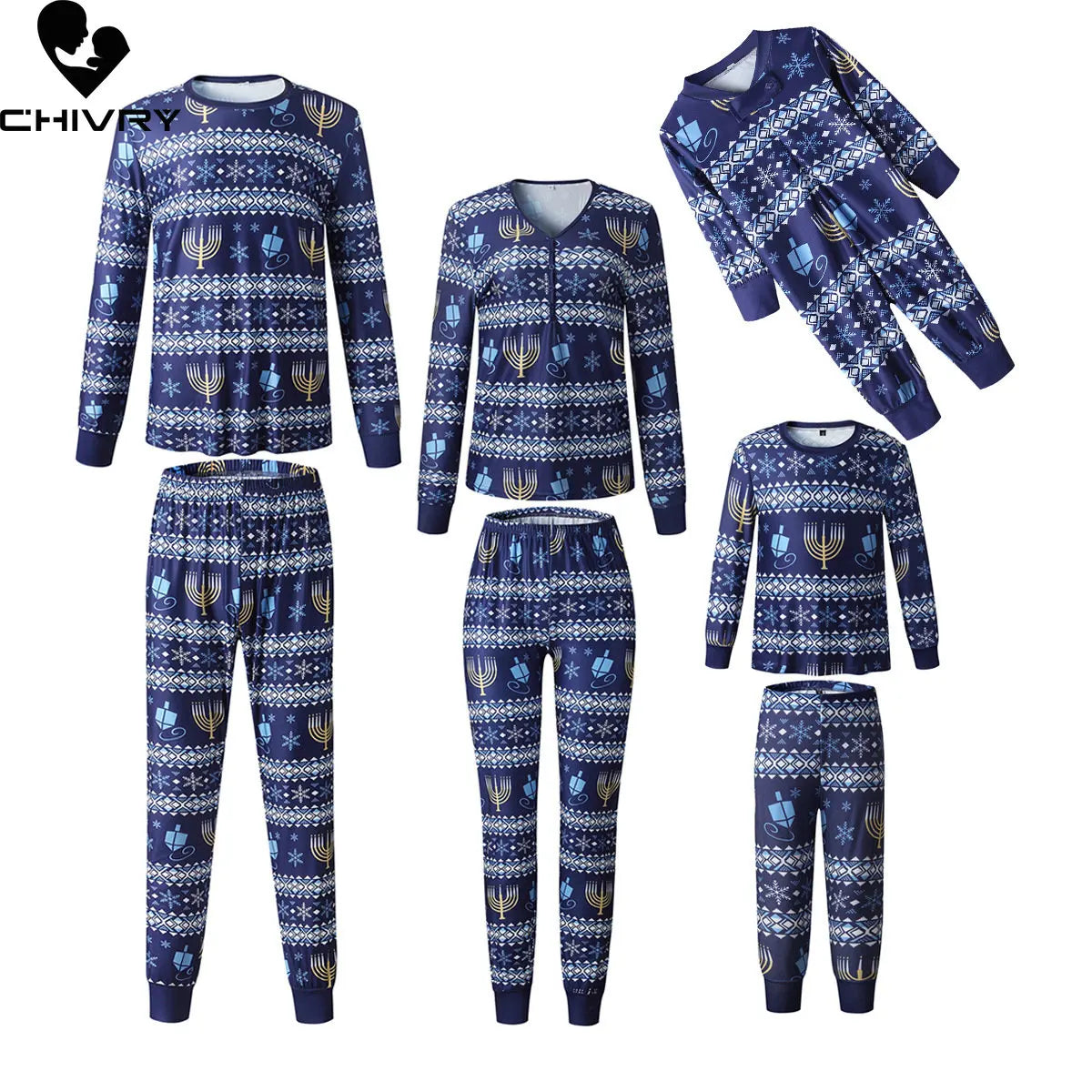 Christmas Pyjamas Family Matching Outfits Father Mother & Kids Baby Xmas Sleepwear Mommy and Me Pajamas Set Clothes Tops+Pants