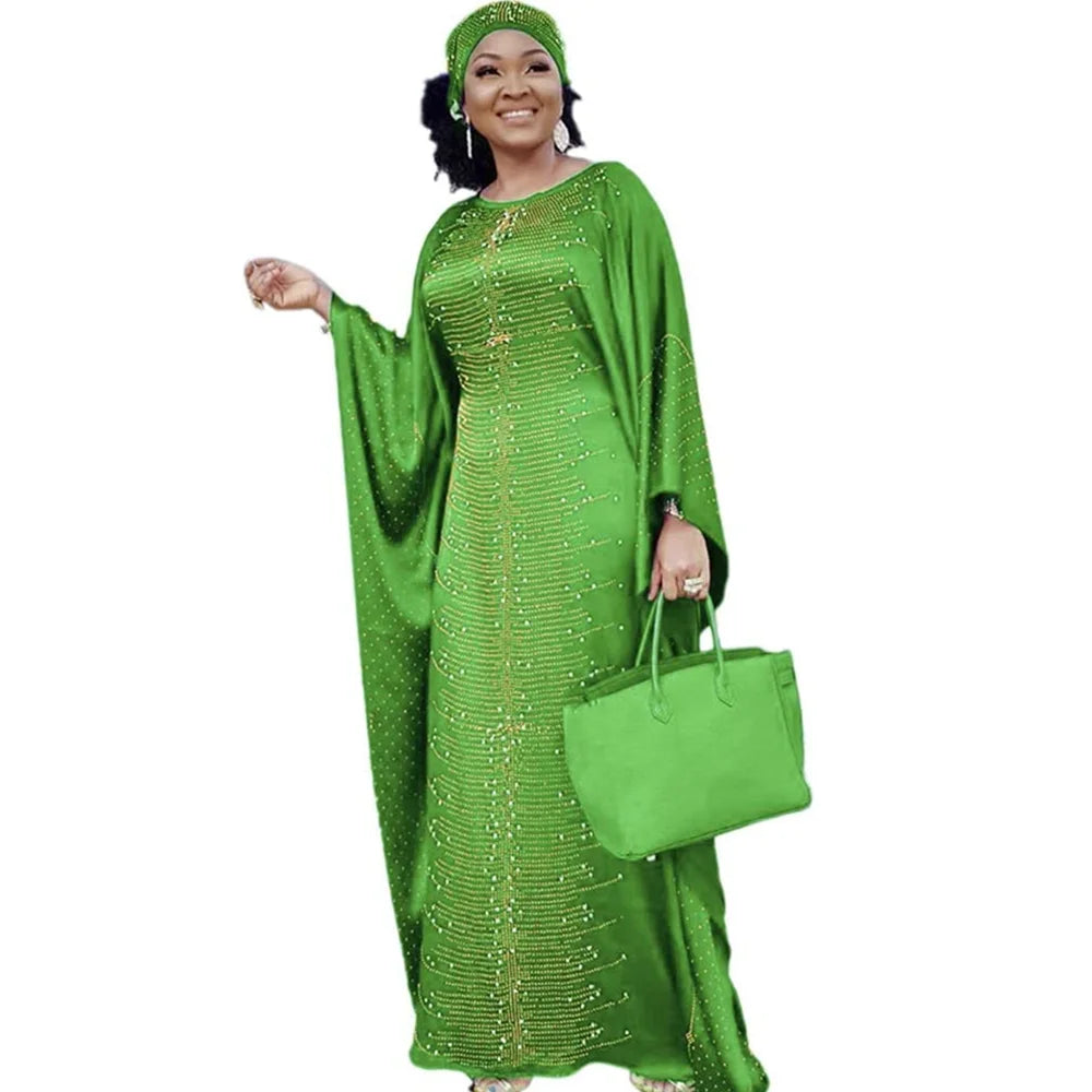 African Dresses for Women Plus Size Lady Africa Clothes Dashiki Ankara Outfits Gown Kaftan Muslim Wedding Party Long Maxi Dress