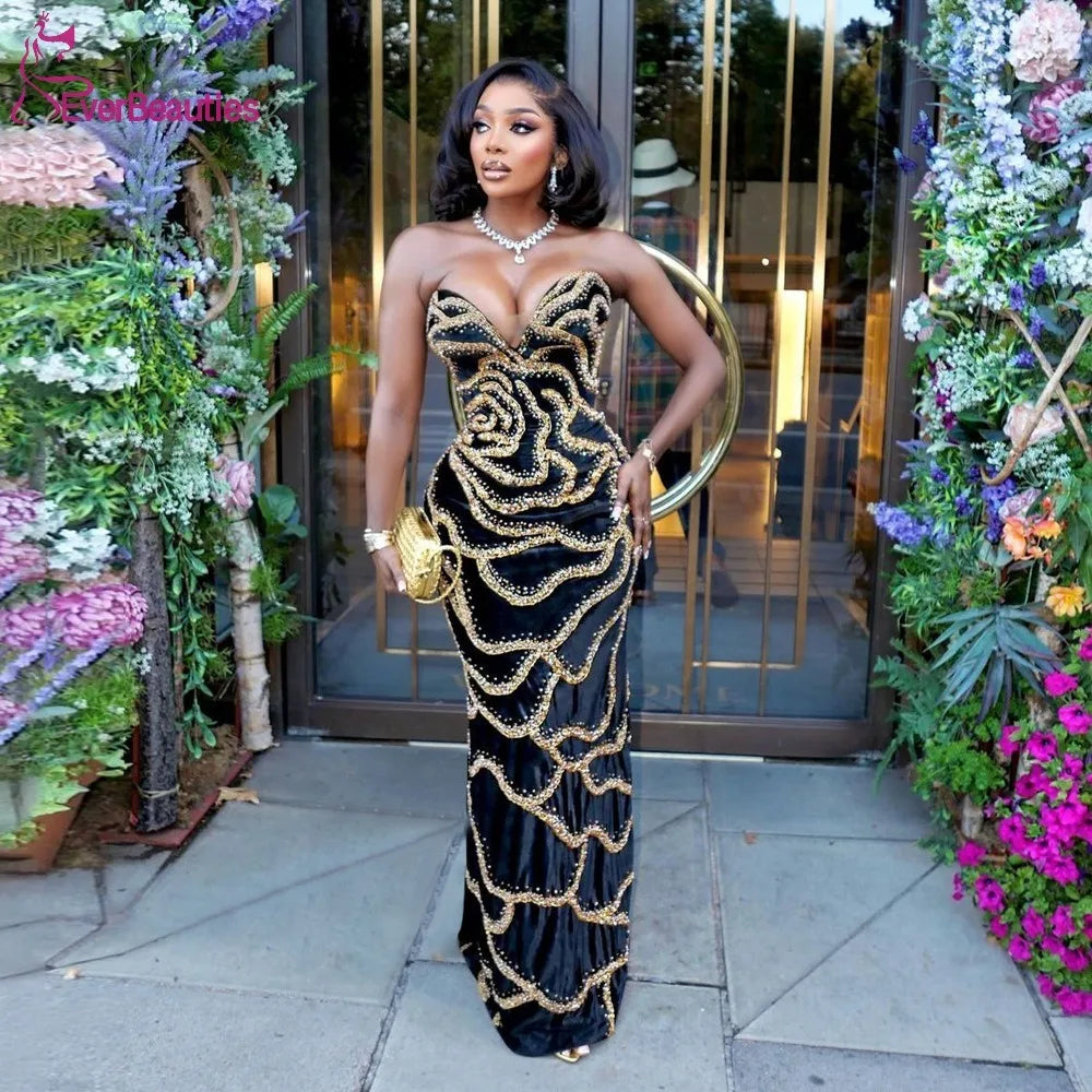 Maxy Mermaid Glittery Sequin Prom Dresses Long Plus Size Sweetheart Party Dresses for Women Vestidos Para Eventos Especiale