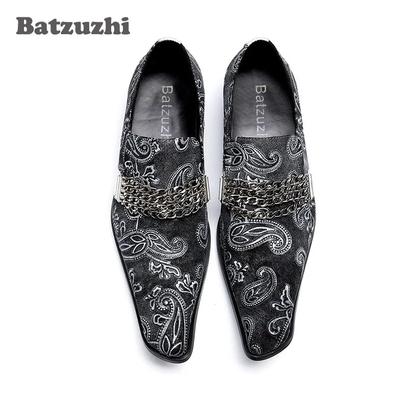 Maxy Italian Type Men Shoes Handmade Zapatos Hombre Formal Leather Dress Shoes for Men Party and Wedding Business Shoes, 46