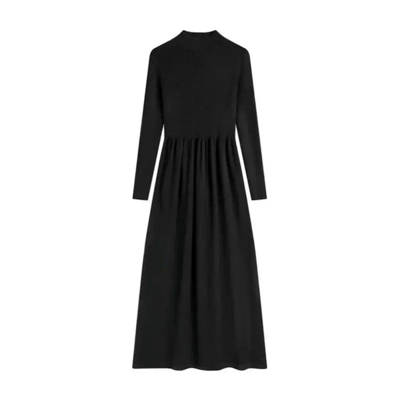 Maxy Autumn and Winter Fashion Women's Suit Korean Version Thick Woolen Plaid Suit Jacket Slimming Long Sleeved Dress Two-piece Set