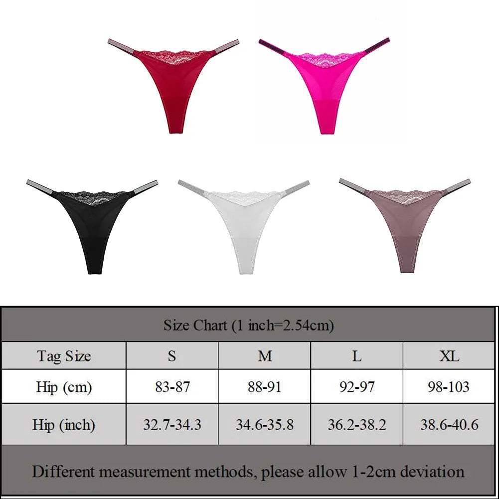 Zay Women's Panties Sheer G-string Erotic Thongs Female Underwear Quick Dry Underpants Breathable T-back Low Rise Lingerie Trunks