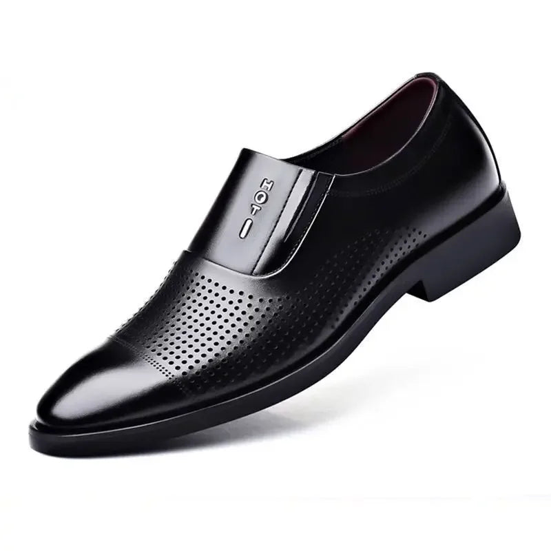 Visco Social Shoe for Men Pointed Toe Dress Shoes Man Official Black Casual Business 39 Style New Italian Footwear Gentleman Suit