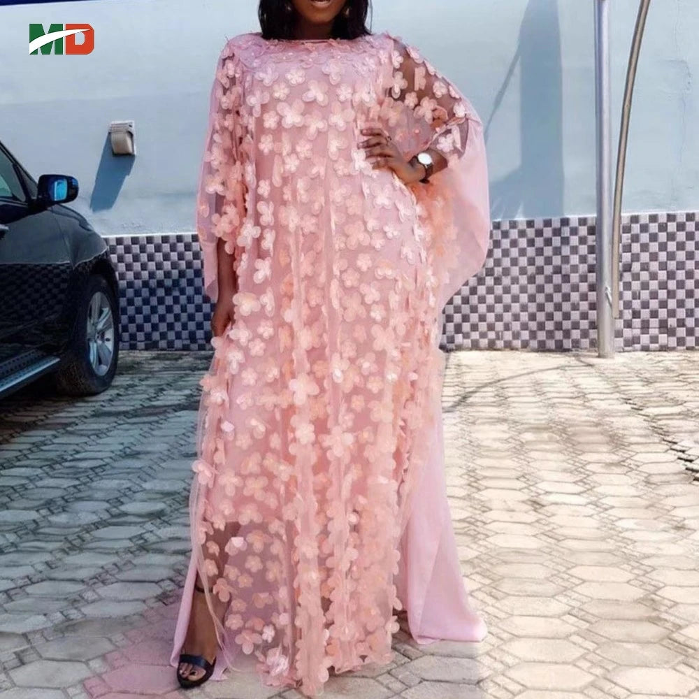 Maxy MD Abayas African Muslim Robe For Women Dubai Luxury Fashion Dress Evening Party Dresses Femme Boubou Djellaba Kaftan Wear