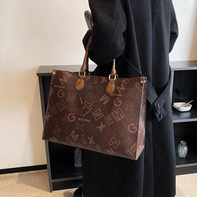 Maxy Big Size handbags For Women Large Tote High-Capacity Leather Purses And Handbag Designer 2023 Monogram Lady Office Work Handbag