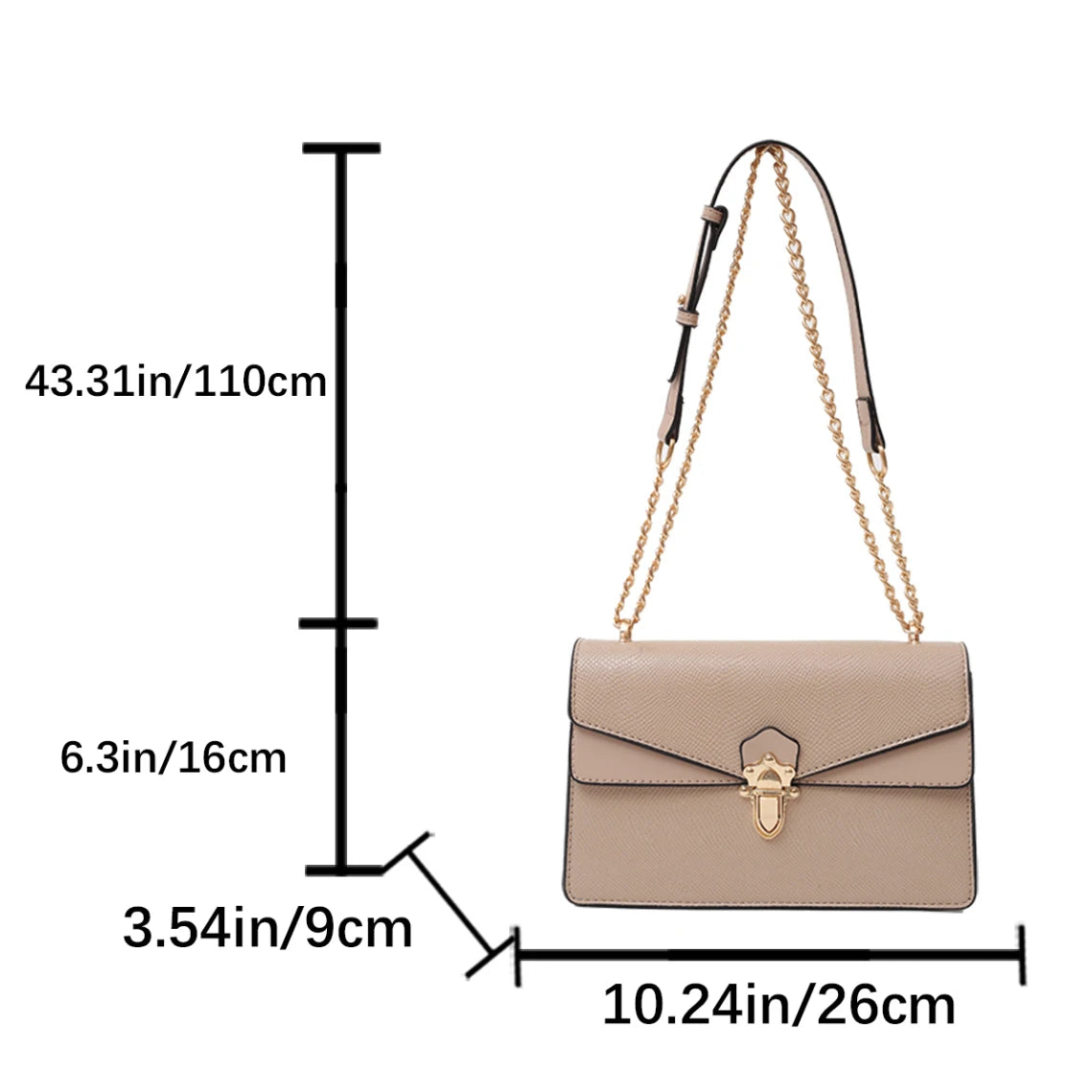 Maxy Solid Color Pu Leather Shoulder Bag Brand Designer Underarm Handbag Fashion Chain Crossbody Bag Lady Armpit Messenger Bag Sac