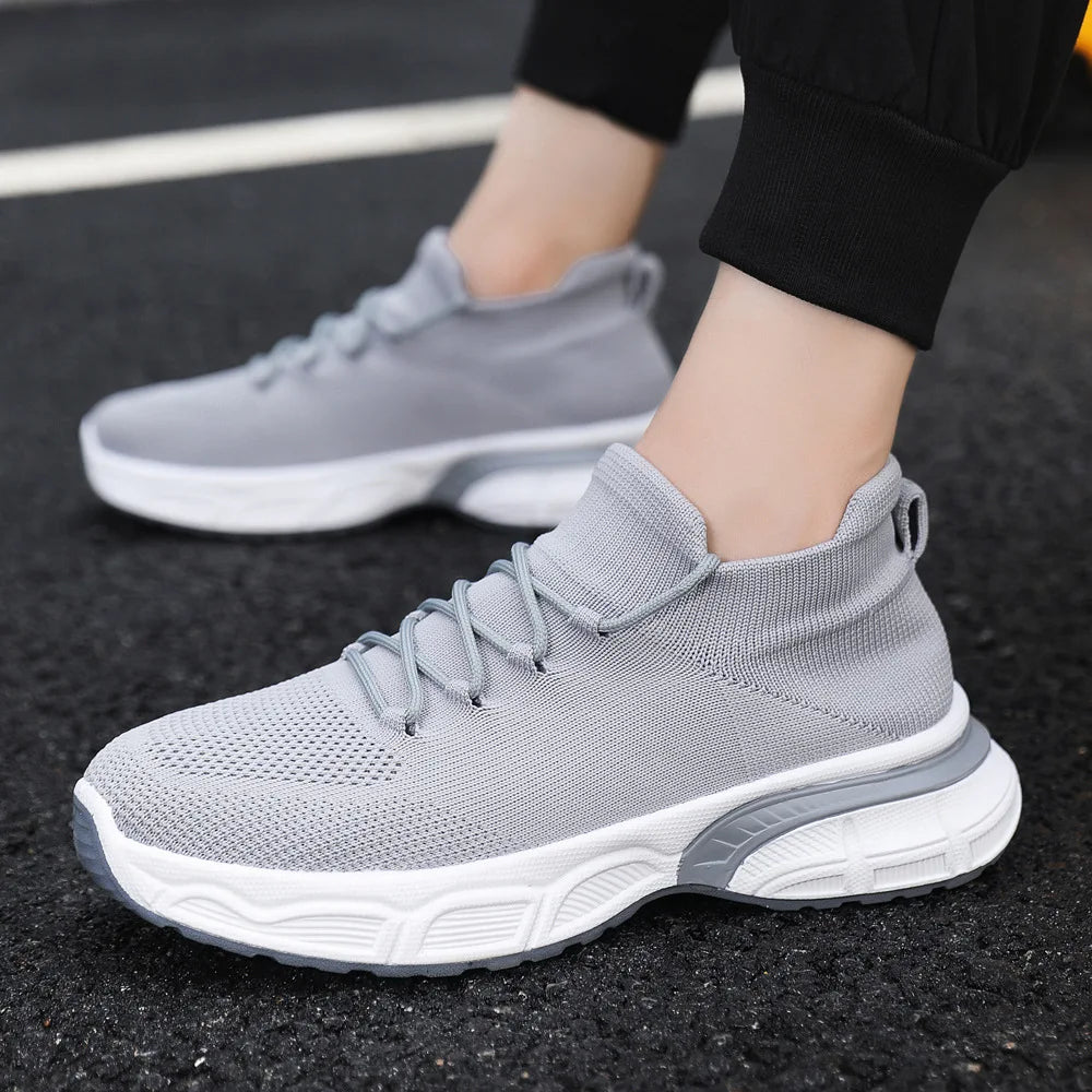 Visco Men's Sneakers Running Shoes Men Autumn Walking Shoes Lightweight Breathable Mesh Sock Shoes Casual Jogging Gym Running Sneakers