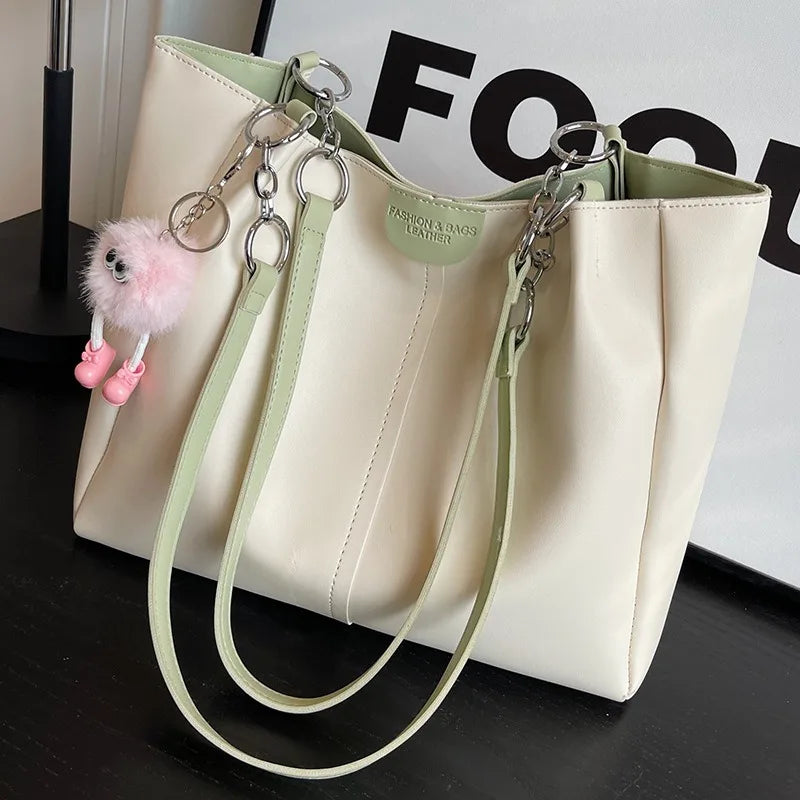 Maxy Large Capacity New Versatile Shoulder Bag Hand-held Travel Waterproof College Student Tote Bag Multi Luggage Handbag for Women