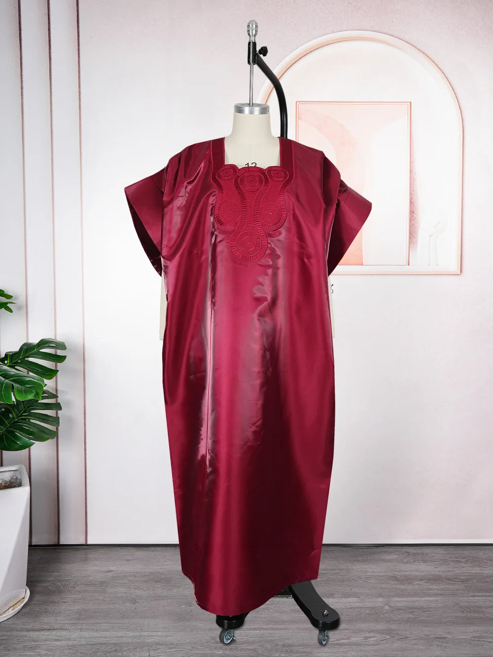 Maxy Traditional Bazin Dresses for Women Plus Size Muslim Wedding Party Evening Gown Dashiki Embroidery Robe Africa Clothing