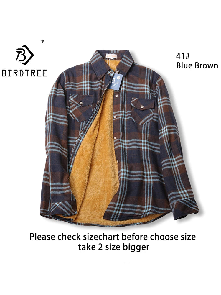 Maxy Women Plus Velvet Thicken Plaid Shirts Winter Warm Coat Jacket Brand Woman Clothes Fleece Tops Female Casual Outerwe T26701J