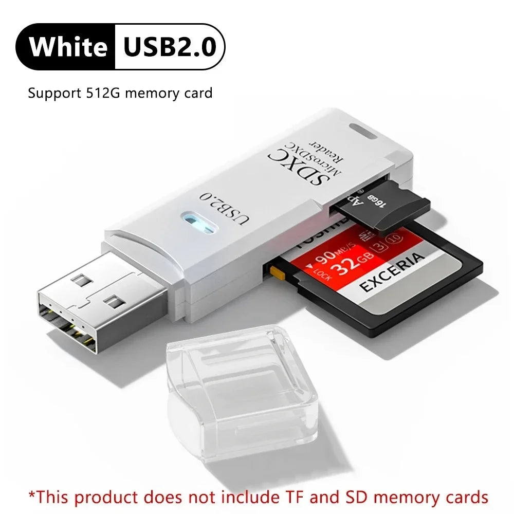 Maxy 2-in-1 Multi Functional USB 3.0 Card ReaderMicro SD TFMemoryCardReaderUSBFlashDrive CardreaderAdapter For PCLaptops Accessories