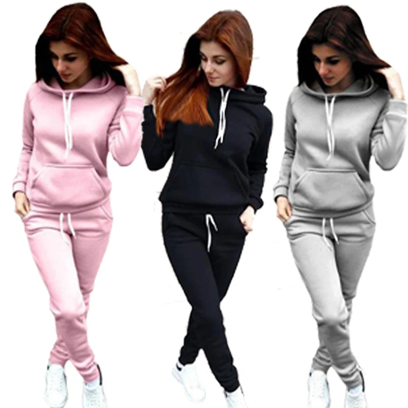 Maxy Women Tracksuits Sports Wear Jogging Suits Ladies Hoodie and Pants Set Clothes Sweat Suits