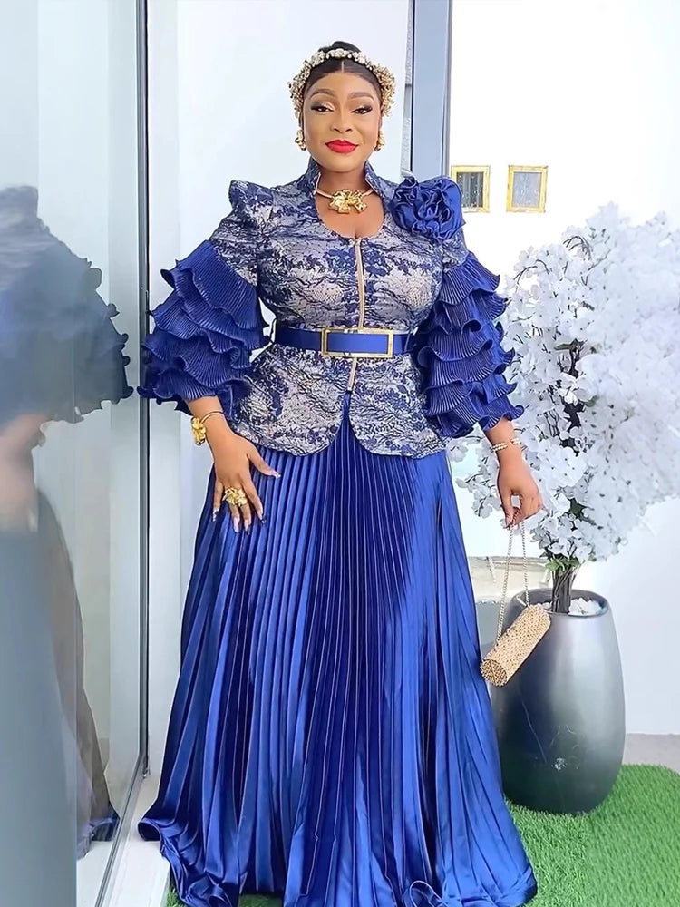 Maxy 2 Piece Set Clothing Turkey Outfits Evening Wedding Suit Dress Gown
