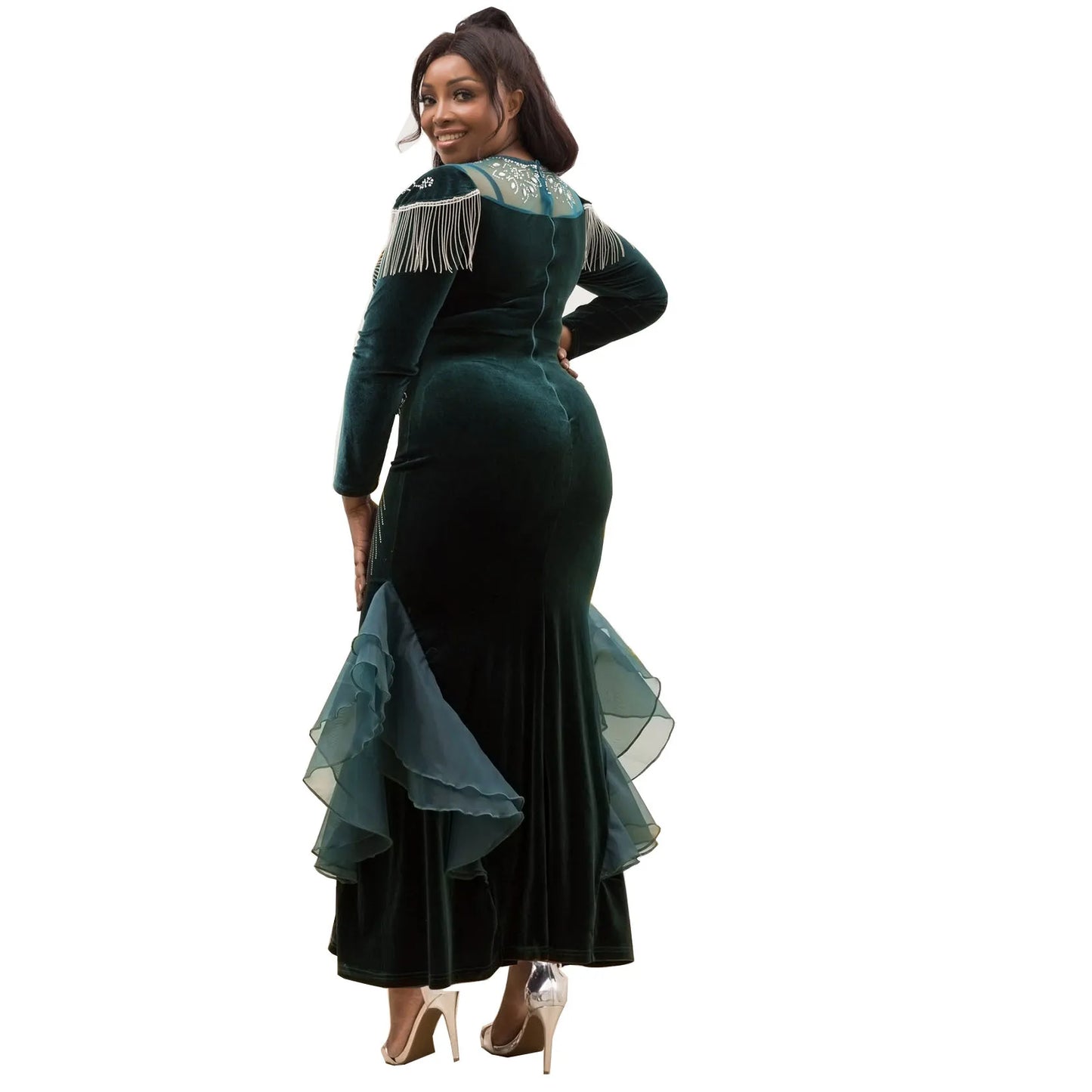 Babs Spring Autumn African Women Long Sleeve O-neck Long Dress Dashiki Clothes Maxy Dresses African Dresses for Women