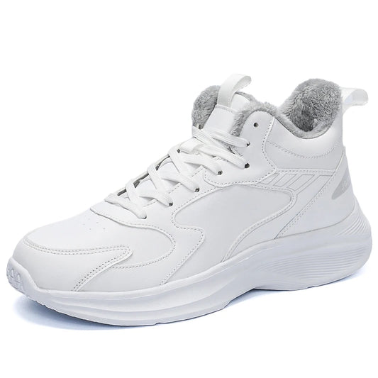 Maxy Plus Big Size 49 50 51 Winter Leather Sneakers Casual Sports Shoes Super Warm Inner Plush Frost-Resistant
